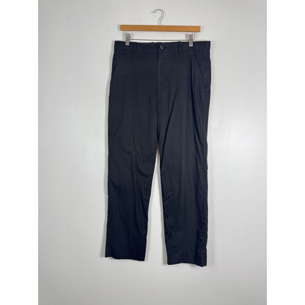 INC International Concepts Mens 32x30 London Fit Chino Pants Black Cotton